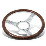 Banjo Style Wooden Steering Wheel