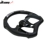 Universal Fitment Steering Wheel Battle Type 300Mm Whole Black & Spoon