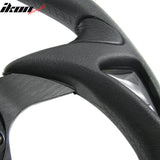 Universal Fitment Steering Wheel Battle Type 300Mm Whole Black & Spoon