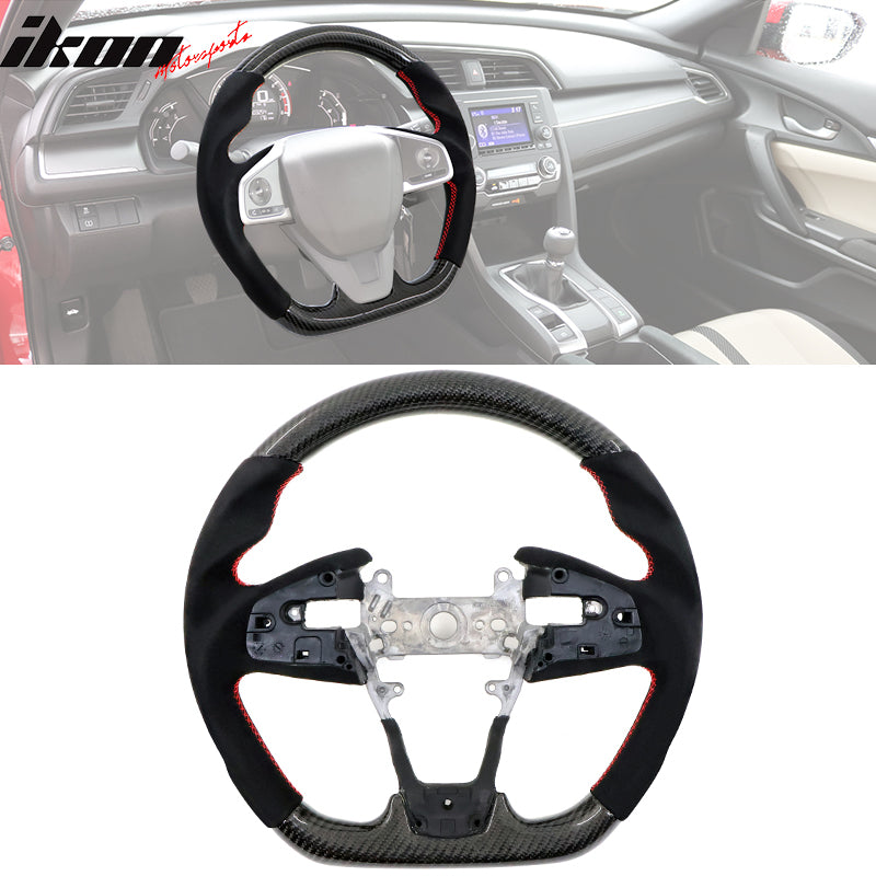 2016-2021 Civic Carbon Fiber Steering Wheel