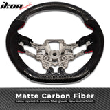 2015-2017 Mustang V1 Matte Steering Wheel Carbon Fiber Synthetic Suede
