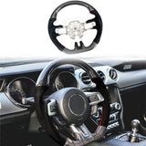 2018-2023 Ford Mustang V1 Steering Wheel w/ Red Stitching Carbon Fiber