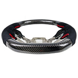 2018-2023 Ford Mustang V1 Steering Wheel w/ Red Stitching Carbon Fiber