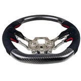 2018-2023 Ford Mustang V1 Steering Wheel w/ Red Stitching Carbon Fiber