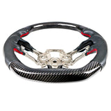 2018-2023 Ford Mustang V1 Steering Wheel w/ Red Stitching Carbon Fiber
