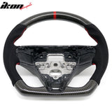 2021-2026 Ford Mustang Mach-E Interior Quick Release Steering Wheel Replacement W/Red Stitching & Indicator Carbon Fiber/Synthetic Suede