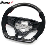 2021-2026 Ford Mustang Mach-E Interior Quick Release Steering Wheel Replacement W/Red Stitching Carbon Fiber/Synthetic Suede