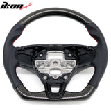 2021-2026 Ford Mustang Mach-E Interior Quick Release Steering Wheel Replacement W/Red Stitching Carbon Fiber/Perforated Leather