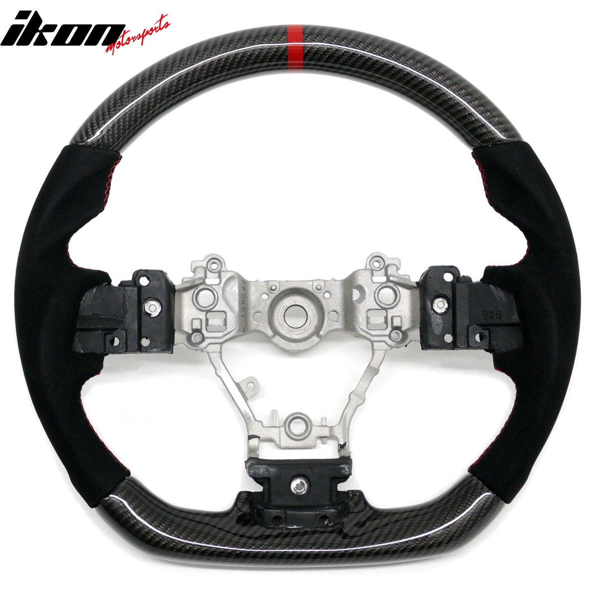 2012-2016 Subaru Impreza/Legacy/Forester 2.0XT/2.5i Limited/2.5i Touring Steering Wheel W/Red Stitching & Indicator Carbon Fiber/Synthetic Suede