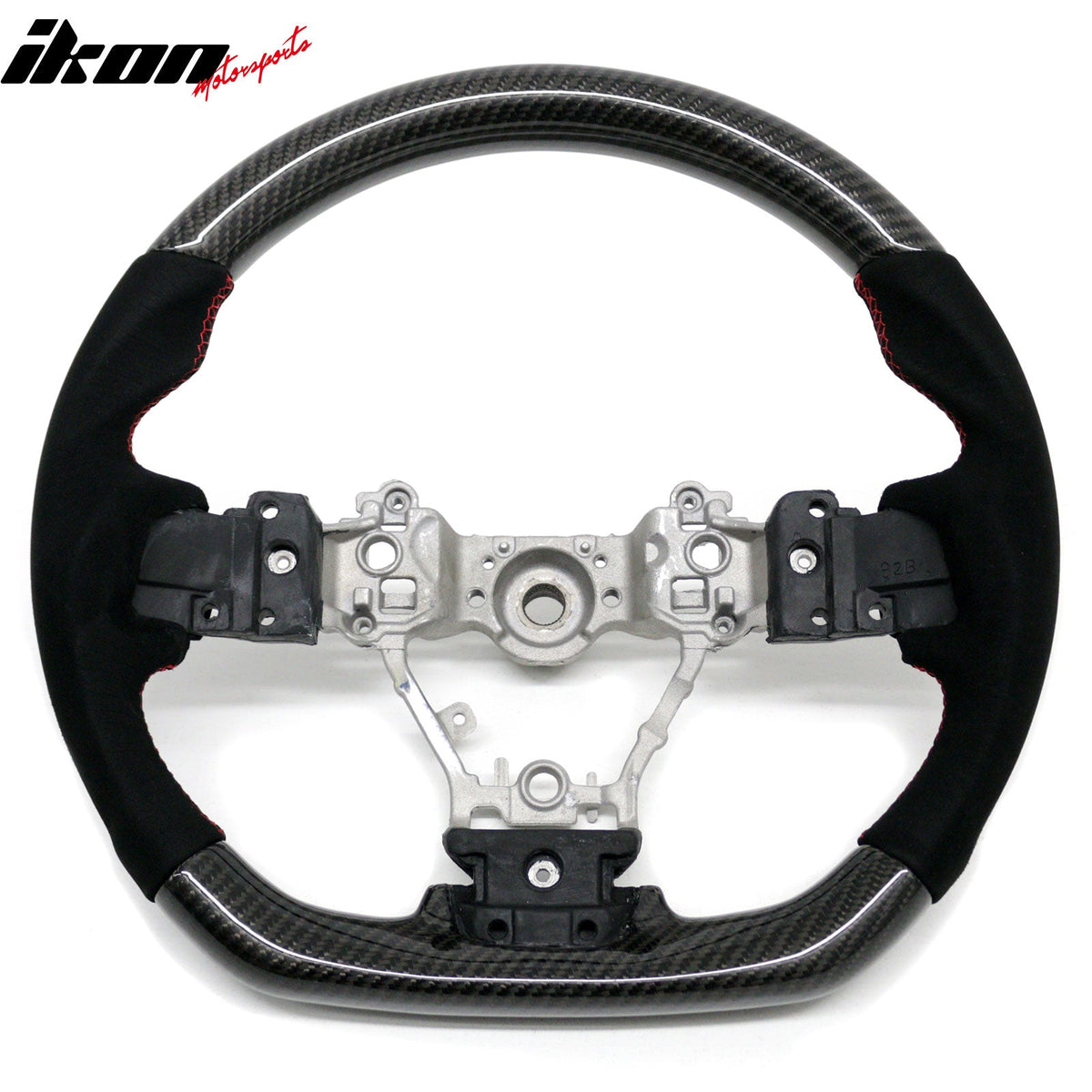 2012-2016 Subaru Impreza/Legacy/Forester 2.0XT/2.5i Limited/2.5i Touring Steering Wheel W/Red Stitching Carbon Fiber/Synthetic Suede