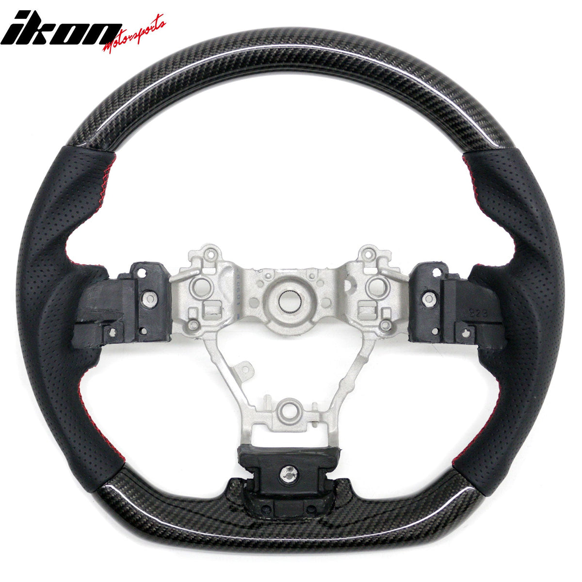 2012-2016 Subaru Impreza/Legacy/Forester 2.0XT/2.5i Limited/2.5i Touring Steering Wheel W/Red Stitching Carbon Fiber/Perforated Leather