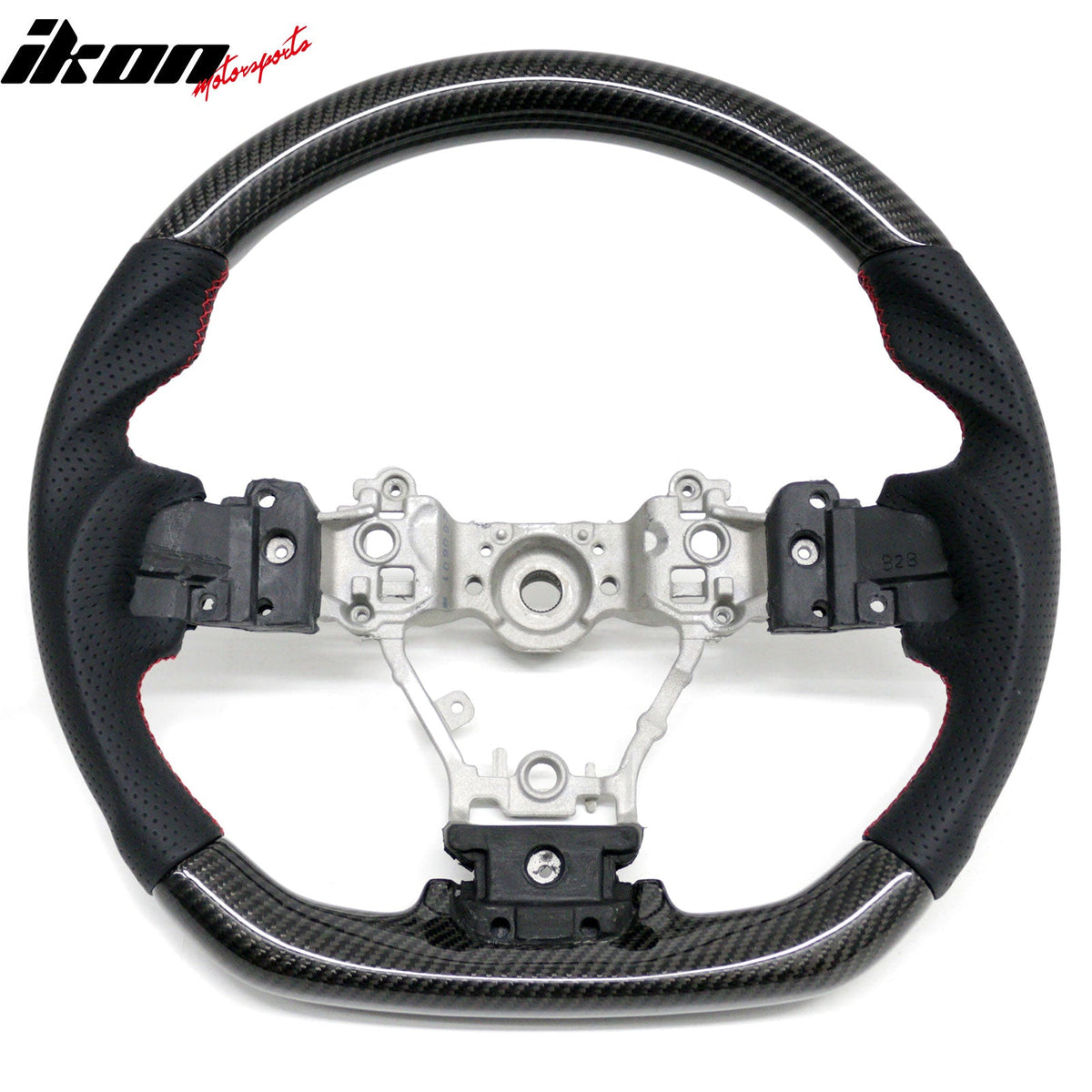 2012-2016 Subaru Impreza/Legacy/Forester 2.0XT/2.5i Limited/2.5i Touring Steering Wheel W/Red Stitching Carbon Fiber/Perforated Leather