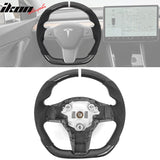 2017-2023 Tesla 3 Y Carbon Fiber Steering Wheel