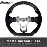 2015-2021Â Subaru WRX STI Steering Wheel Red Stitch Line CF Alcantara