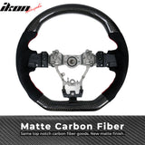 2015-2021 Subaru WRX STI Steering Wheel Red Stitch Matte CF Synthetic