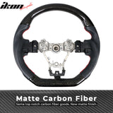 2015-2021Â WRX & STI CF Perforated Leather Red Stitch Steering Wheel