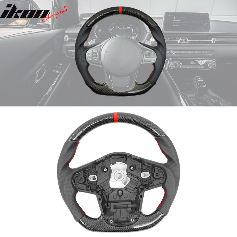 Carbon Fiber Steering Wheel for 2020-2025 Toyota Supra