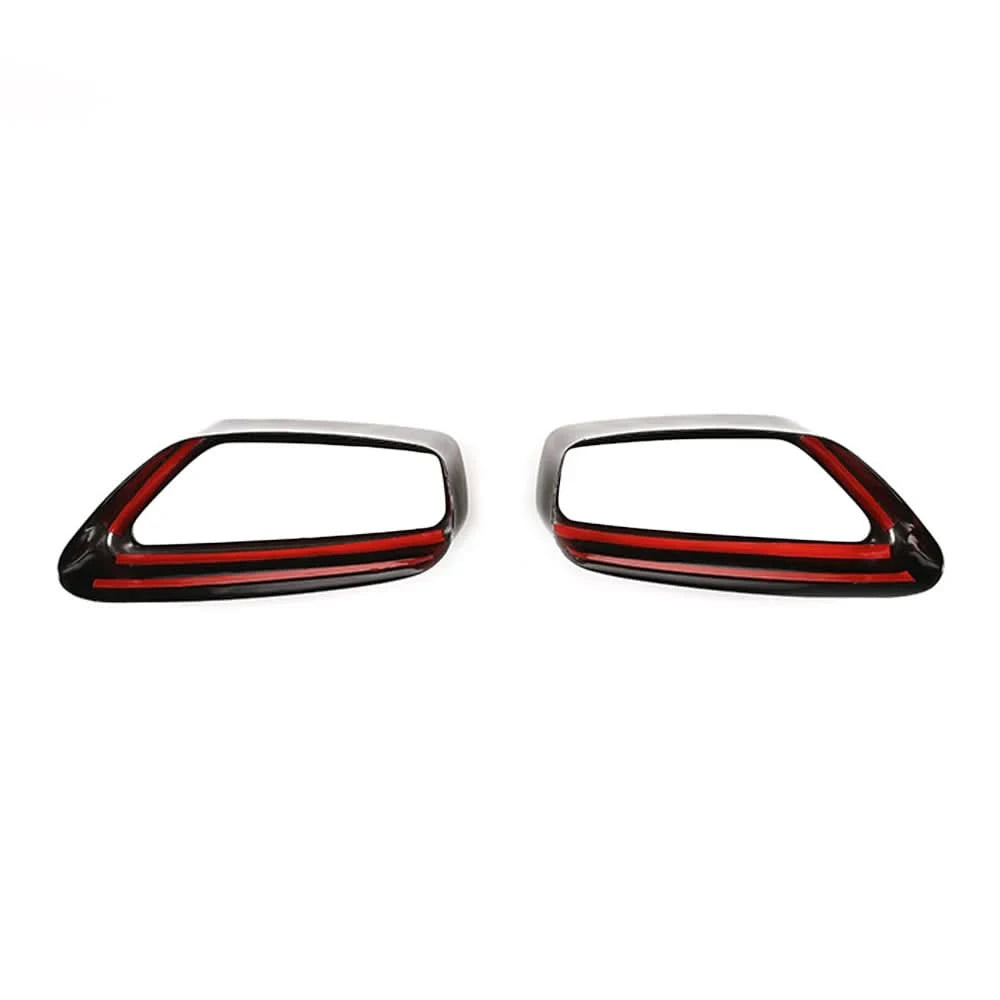 Black Stainless Steel Exhaust Tip Covers – For BMW 5 Series G30/G31 (2018–2021) Rear Muffler Trim Set – 2PCS
