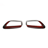 Black Stainless Steel Exhaust Tip Covers – For BMW 5 Series G30/G31 (2018–2021) Rear Muffler Trim Set – 2PCS