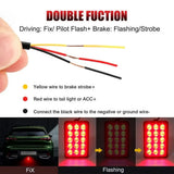 F1-Style LED Rear Brake Light – 12V Strobe & Running Light Warning Lamp (Universal Fit)