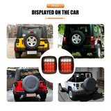 LED Tail Lights for Jeep Wrangler CJ / YJ / TJ – Smoked or Red Lens (2-Piece Set)