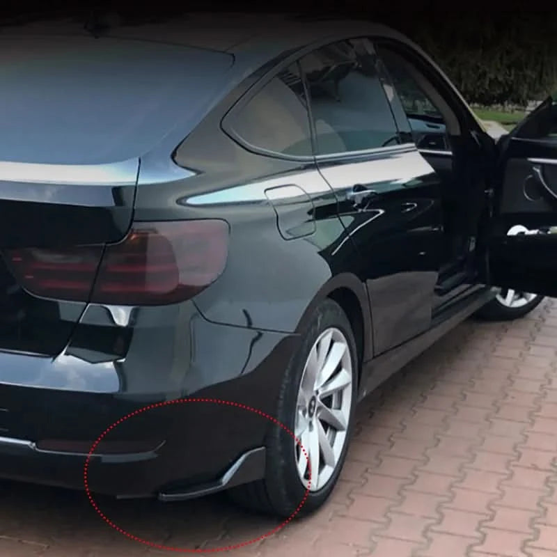Universal Rear Bumper Side Splitters – 48cm ABS Corner Aero Trim (Pair)