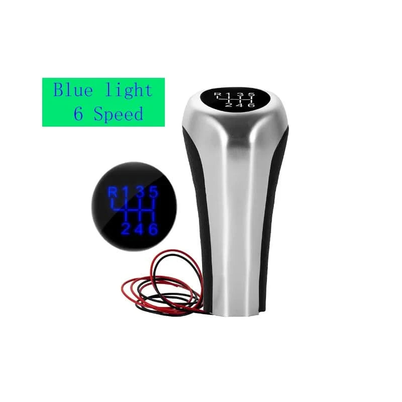 BMW LED Illuminated Manual Gear Shift Knob – 5 & 6 Speed Backlit Shifter Upgrade