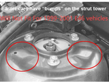 Stainless Steel Front Shock Tower Reinforcement Plates – BMW E46 (2002–2006)