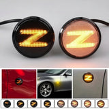LED Dynamic Z-Logo Side Marker Lights — Sequential Turn Signals for Nissan 370Z (2009–2020)