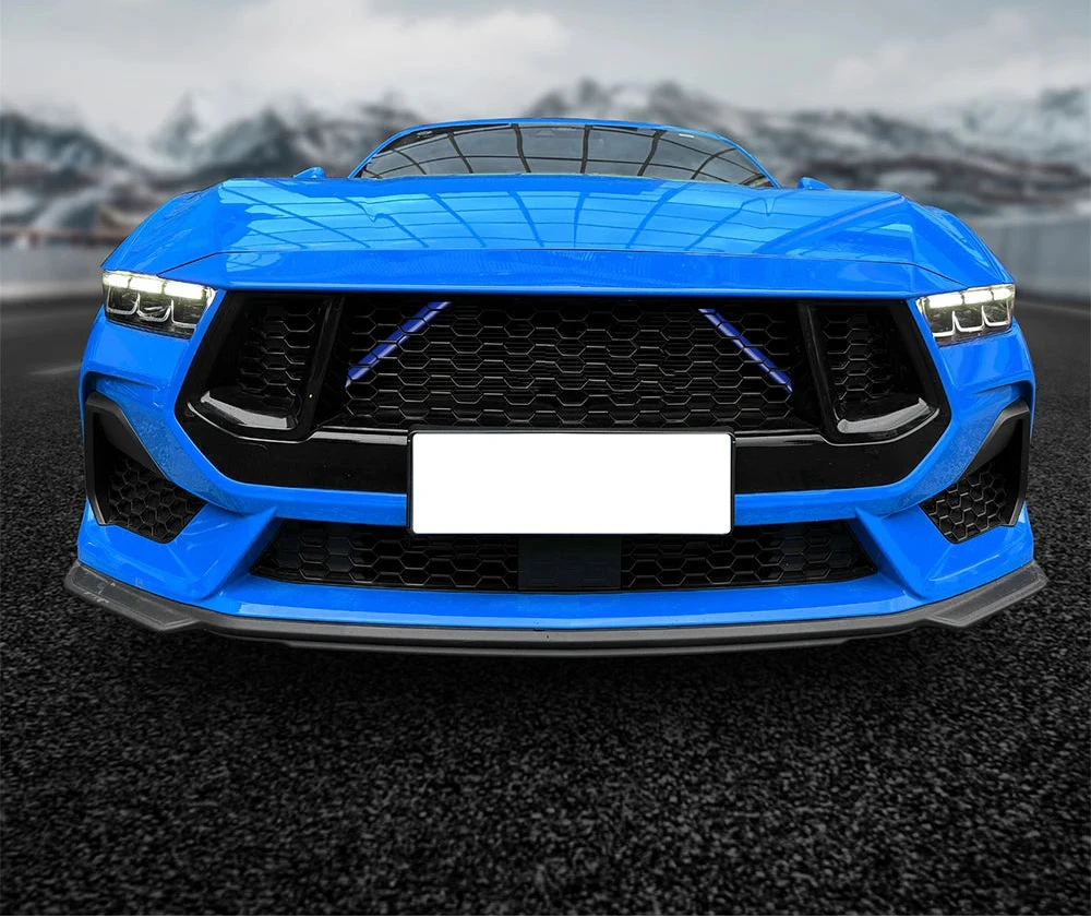 Ford Mustang Front Grille Trim Strips – Sport Styling Accent Pair (2024–2025)