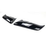 Ford Mustang Rear Fender Side Scoop Air Vents – Gloss Black / Carbon Fiber Style (2016–2023)