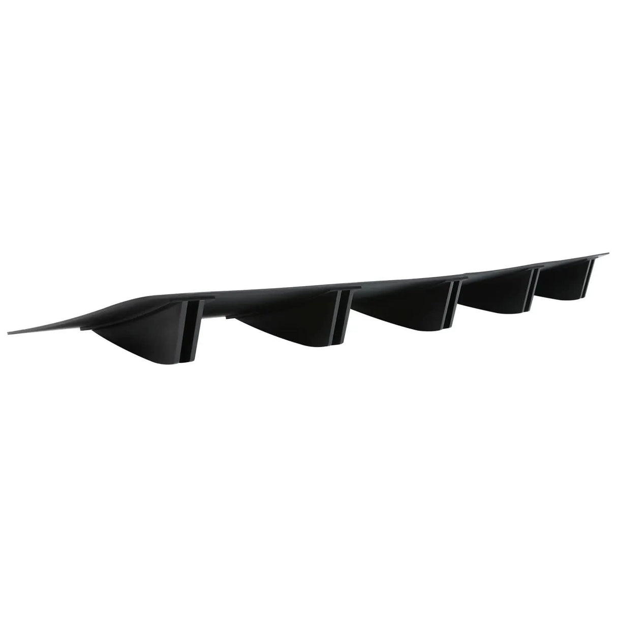 Universal 5-Fin Rear Bumper Diffuser – Shark Style Lower Lip Splitter (ABS)