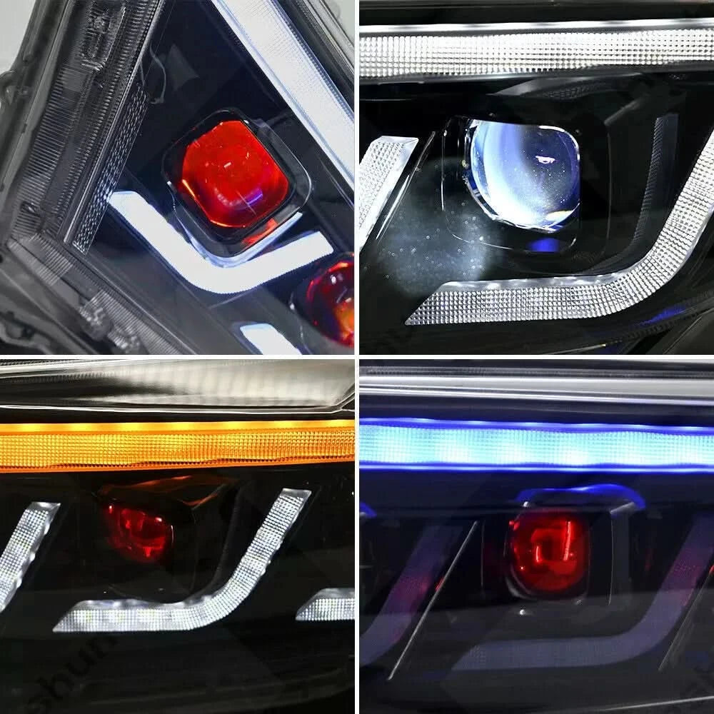 LED Headlight Assembly with Sequential Turn Signals & DRL – Toyota Highlander (2011–2014)