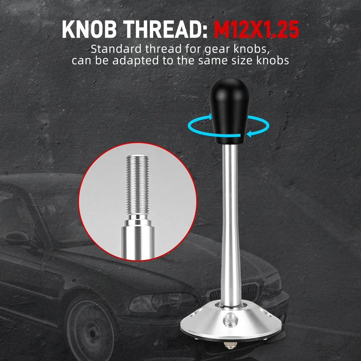 Adjustable Short Shifter Kit with Knob – BMW E36 / E39 / E46 / E6X / Z3 | Quick-Throw Performance Lever