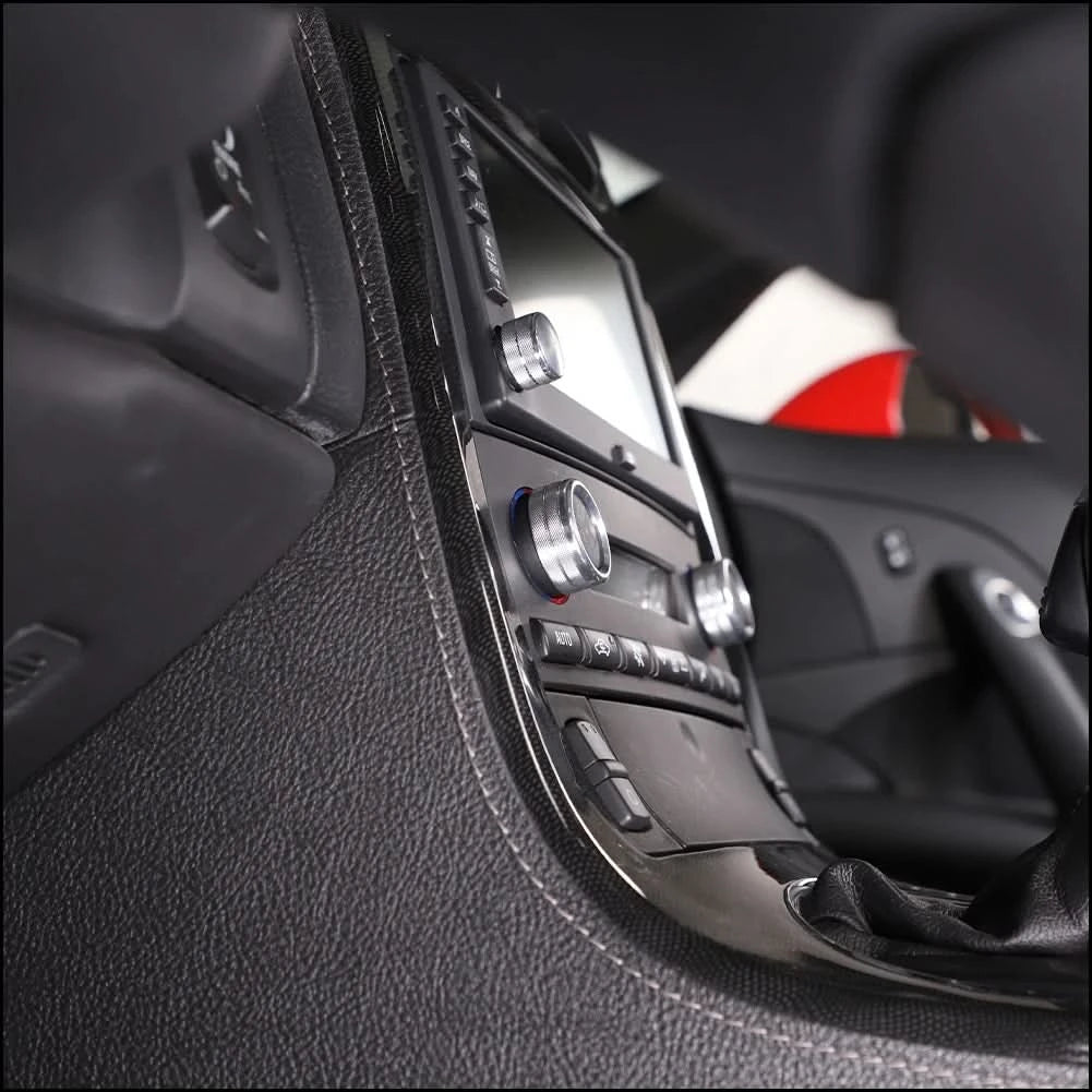 Corvette C6 Aluminum Climate Control Knob Rings – Interior Trim Upgrade (2007–2013, 3-Piece Set)