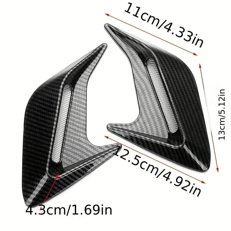 Universal Shark Gill Side Vent Trim (Pair) – Fender/Hood/Trunk Stick-On Accent