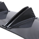Universal 5-Fin Rear Bumper Diffuser – Shark Style Lower Lip Splitter (ABS)