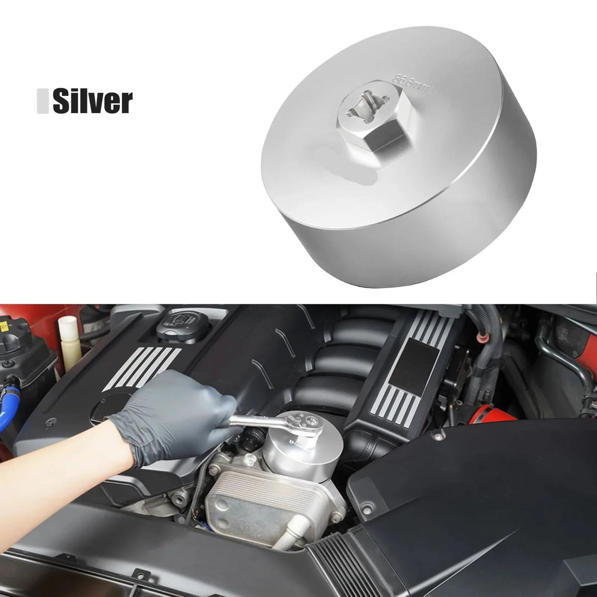 Billet Oil Filter Cap Wrench Tool – BMW N20 / N26 / N51 / N52 / N54 / N55 / S55 Engines (86mm, 16-Flute)