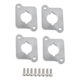 VW / Audi 1.8T 20V to 2.0 TFSI / R8 Coilpack Adapter Plate Set Billet Aluminum (Frosted Silver) for A3 / S3 / A4 / A6 / TT MK1 / Golf MK4 / GTI / Jetta / Beetle / Passat 1996 - 2011