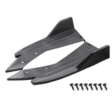 Universal Rear Bumper Side Splitters – 48cm ABS Corner Aero Trim (Pair)