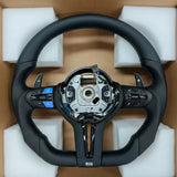 BMW F-Series Flat Bottom Sport Steering Wheel – Black Frame Performance Upgrade