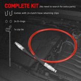 VW Golf / Jetta / Beetle / Bora / Audi TT A3 / Seat Leon Stainless Steel Braided Clutch Hose 6-Speed Manual LHD 1999 - 2007