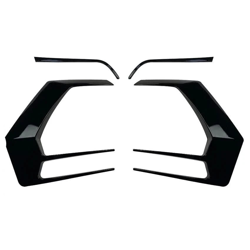 Gloss Black Rear Bumper Splitter Canards for VW Golf GTI/R MK7 & MK7.5 (2012–2020)