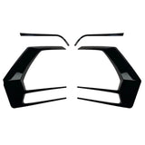 Gloss Black Rear Bumper Splitter Canards for VW Golf GTI/R MK7 & MK7.5 (2012–2020)
