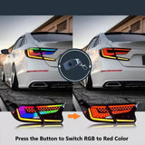 Honda Accord RGB LED Tail Lights – Smoked Lens with Startup Animation (2018–2022 Sedan)