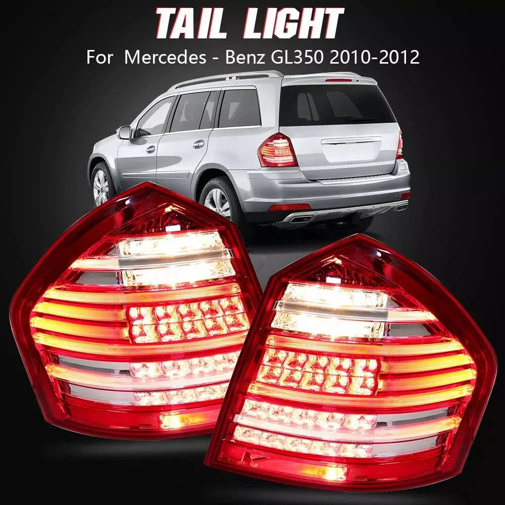 LED Tail Lights for Mercedes GL-Class X164 (2009–2012) – Sequential Turn Signals with Start-Up Animation