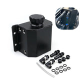 Universal 1L Aluminum Coolant Overflow Tank – Radiator Recovery Reservoir w/ Billet Cap