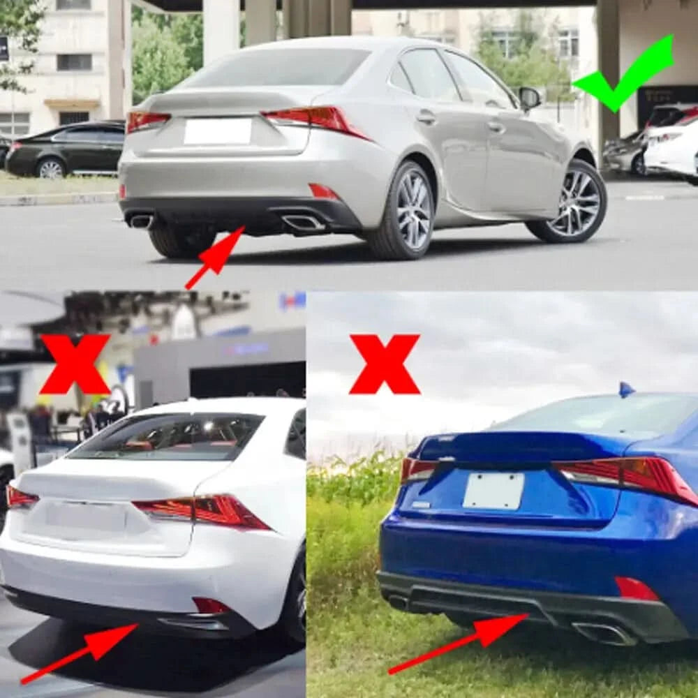 Universal 5-Fin Rear Bumper Diffuser – Shark Style Lower Lip Splitter (ABS)