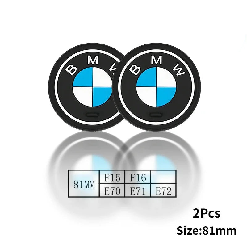 Silicone Cup Holder Coaster Set for BMW – 2PCS Interior Cup Mat for X1 X2 X3 X4 X5 X6 & 1–7 Series (Multiple Chassis Fitment)