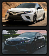 Toyota Camry RGB LED Projector Headlights – DRL Upgrade with Custom Lighting (2018–2024)